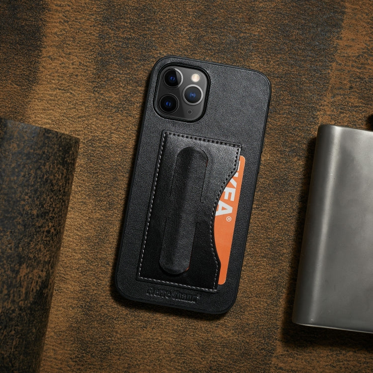 Fierre Shann Full Coverage Protective Leather Case with Holder & Card Slot