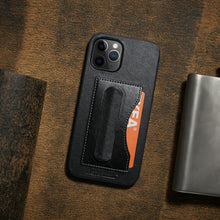 Load image into Gallery viewer, Fierre Shann Full Coverage Protective Leather Case with Holder &amp; Card Slot