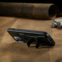 Load image into Gallery viewer, Fierre Shann Full Coverage Protective Leather Case with Holder &amp; Card Slot