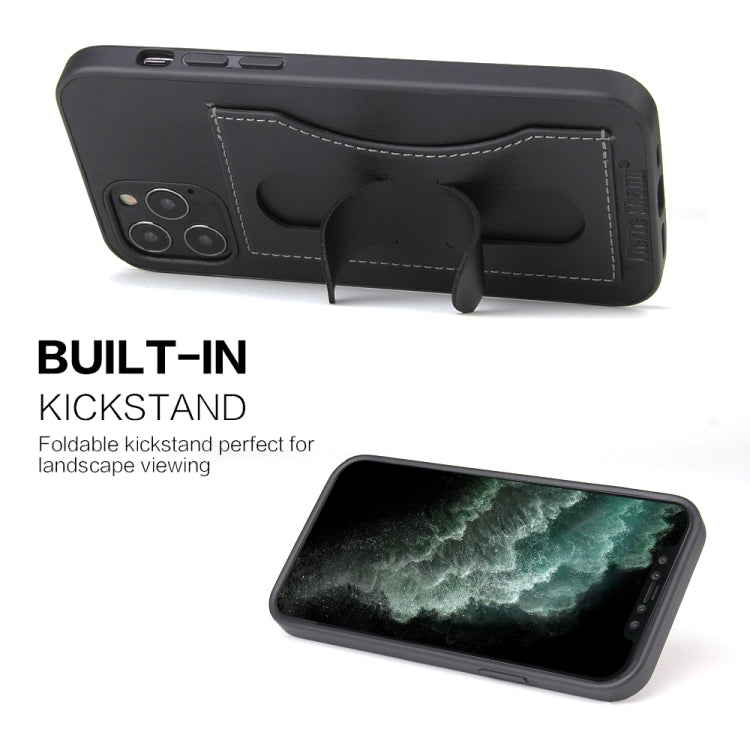 Fierre Shann Full Coverage Protective Leather Case with Holder & Card Slot