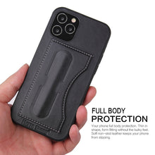 Load image into Gallery viewer, Fierre Shann Full Coverage Protective Leather Case with Holder &amp; Card Slot