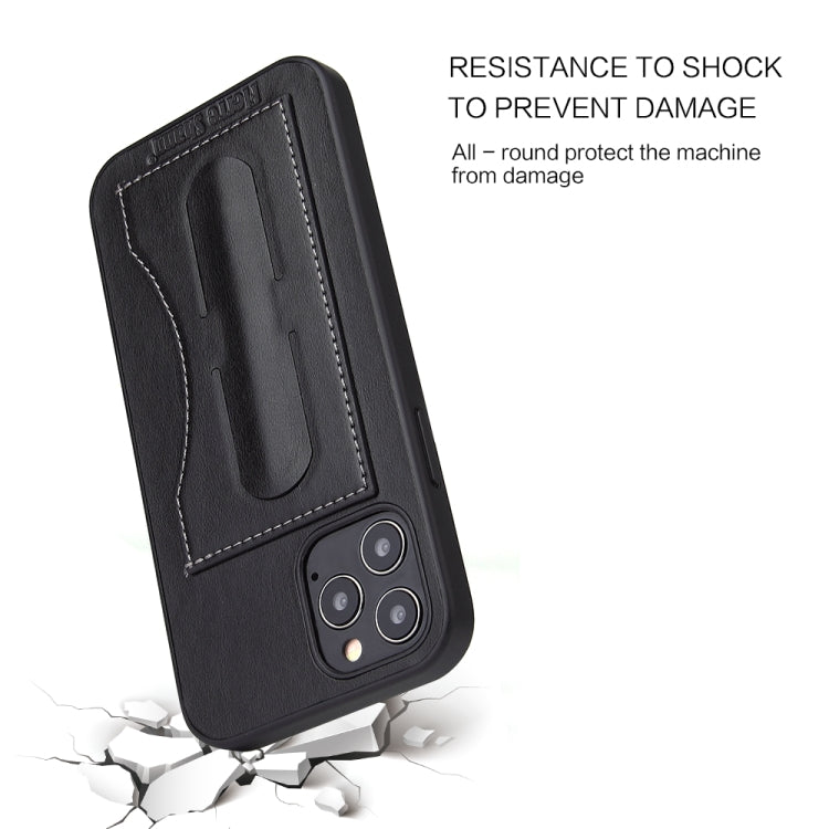 Fierre Shann Full Coverage Protective Leather Case with Holder & Card Slot