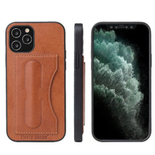 Load image into Gallery viewer, Fierre Shann Full Coverage Protective Leather Case with Holder &amp; Card Slot
