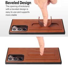 Load image into Gallery viewer, Fierre Shann Full Coverage Protective Leather Case with Holder &amp; Card Slot, For Galaxy Note20 Ultra