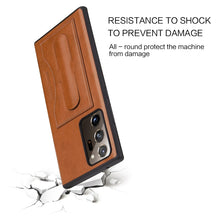 Load image into Gallery viewer, Fierre Shann Full Coverage Protective Leather Case with Holder &amp; Card Slot, For Galaxy Note20 Ultra