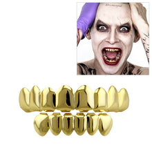 Load image into Gallery viewer, Hip Hop Accessories Gold Tooth Set Real Gold Plating Smooth Upper Eight Lower Six Denture Set