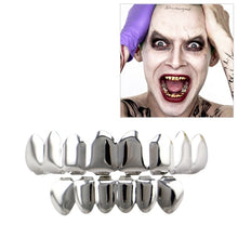 Load image into Gallery viewer, Hip Hop Accessories Gold Tooth Set Real Gold Plating Smooth Upper Eight Lower Six Denture Set