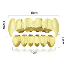Load image into Gallery viewer, Real Gold Electroplating Halloween Decoration Denture And Tusk Suit COS Props