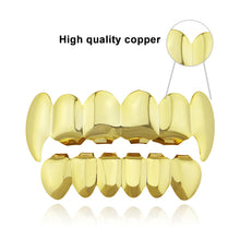 Load image into Gallery viewer, Real Gold Electroplating Halloween Decoration Denture And Tusk Suit COS Props