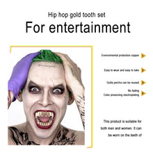 Load image into Gallery viewer, Real Gold Electroplating Halloween Decoration Denture And Tusk Suit COS Props