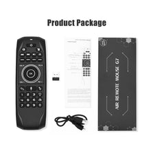 Load image into Gallery viewer, G7V Pro 2.4GHz Fly Air Mouse LED Backlight Wireless Keyboard Remote Control with Gyroscope for Android TV Box / PC, Support Intelligent Voice