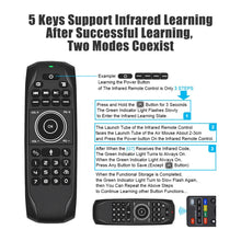 Load image into Gallery viewer, G7V Pro 2.4GHz Fly Air Mouse LED Backlight Wireless Keyboard Remote Control with Gyroscope for Android TV Box / PC, Support Intelligent Voice