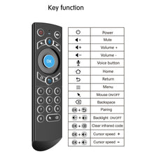Load image into Gallery viewer, G21 2.4GHz Fly Air Mouse LED Backlight Wireless Keyboard Remote Control with Gyroscope for Android TV Box / PC, Support Intelligent Voice, Orange