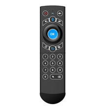 Load image into Gallery viewer, G21 2.4GHz Fly Air Mouse LED Backlight Wireless Keyboard Remote Control with Gyroscope for Android TV Box / PC, Support Intelligent Voice, Blue