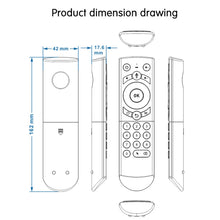 Load image into Gallery viewer, G21 2.4GHz Fly Air Mouse LED Backlight Wireless Keyboard Remote Control with Gyroscope for Android TV Box / PC, Support Intelligent Voice, Blue