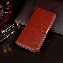 Load image into Gallery viewer, idewei Crazy Horse Texture Horizontal Flip Leather Case with Holder &amp; Card Slots &amp; Wallet