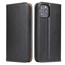 Load image into Gallery viewer, Fierre Shann PU Genuine Leather Texture Horizontal Flip Leather Case with Holder &amp; Card Slots &amp; Wallet