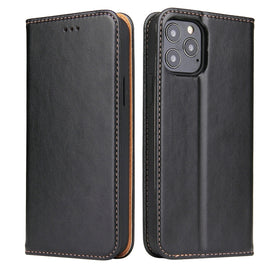 Fierre Shann PU Genuine Leather Texture Horizontal Flip Leather Case with Holder & Card Slots & Wallet