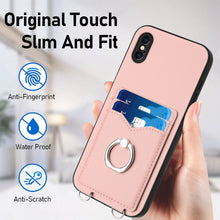 Load image into Gallery viewer, R20 Ring Card Holder Phone Case, For iPhone XS / X, For iPhone XR, For iPhone XS Max, For iPhone 8 Plus / 7 Plus