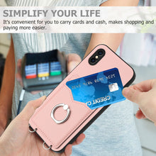 Load image into Gallery viewer, R20 Ring Card Holder Phone Case, For iPhone XS / X, For iPhone XR, For iPhone XS Max, For iPhone 8 Plus / 7 Plus