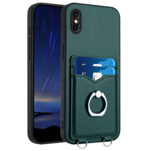 Load image into Gallery viewer, R20 Ring Card Holder Phone Case, For iPhone XS / X, For iPhone XR, For iPhone XS Max, For iPhone 8 Plus / 7 Plus