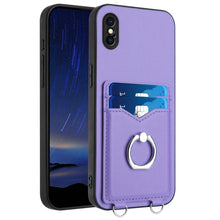 Load image into Gallery viewer, R20 Ring Card Holder Phone Case, For iPhone XS / X, For iPhone XR, For iPhone XS Max, For iPhone 8 Plus / 7 Plus