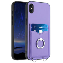 Load image into Gallery viewer, R20 Ring Card Holder Phone Case, For iPhone XS / X, For iPhone XR, For iPhone XS Max, For iPhone 8 Plus / 7 Plus