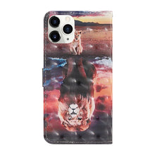 Load image into Gallery viewer, 3D Painting Colored Drawing Pattern Horizontal Flip TPU + PU Leather Case with Holder &amp; Card Slots &amp; Wallet &amp; Lanyard