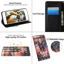 Load image into Gallery viewer, 3D Painting Colored Drawing Pattern Horizontal Flip TPU + PU Leather Case with Holder &amp; Card Slots &amp; Wallet &amp; Lanyard