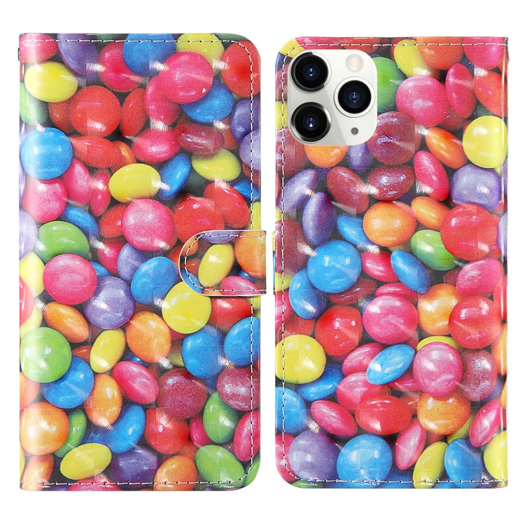 3D Painting Colored Drawing Pattern Horizontal Flip TPU + PU Leather Case with Holder & Card Slots & Wallet & Lanyard