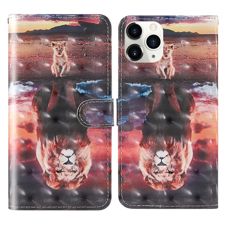 3D Painting Colored Drawing Pattern Horizontal Flip TPU + PU Leather Case with Holder & Card Slots & Wallet & Lanyard