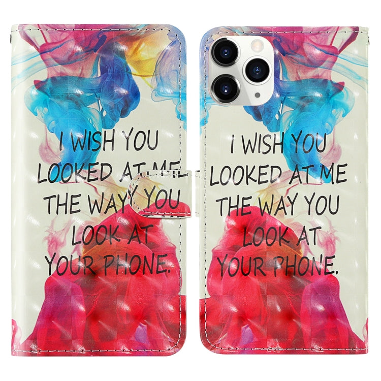 3D Painting Colored Drawing Pattern Horizontal Flip TPU + PU Leather Case with Holder & Card Slots & Wallet & Lanyard