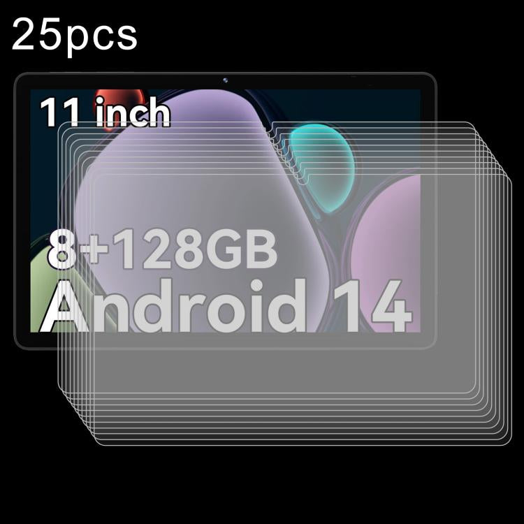 25pcs 9H 0.3mm Explosion-proof Tempered Glass Film, For Apolosign EM101A 10.1, For Apolosign EP1095T Tab 11
