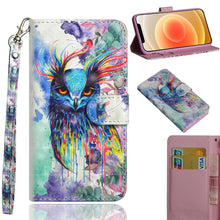 Load image into Gallery viewer, 3D Painting Pattern Horizontal Flip TPU + PU Leather Case with Holder &amp; Card Slots &amp; Wallet, For iPhone 12 mini, For iPhone 12 / 12 Pro, For iPhone 12 Pro Max, For Xiaomi Redmi 9