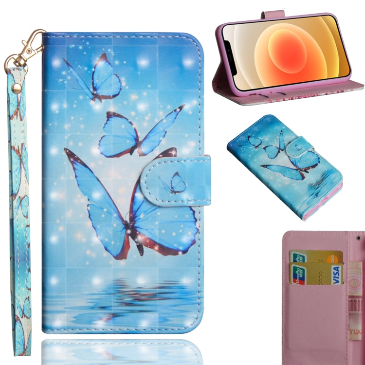 3D Painting Pattern Horizontal Flip TPU + PU Leather Case with Holder & Card Slots & Wallet, For iPhone 12 mini, For iPhone 12 / 12 Pro, For iPhone 12 Pro Max, For Xiaomi Redmi 9