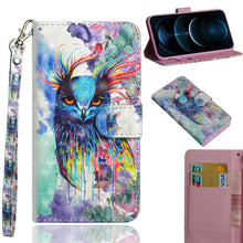 Load image into Gallery viewer, 3D Painting Pattern Horizontal Flip TPU + PU Leather Case with Holder &amp; Card Slots &amp; Wallet, For iPhone 12 mini, For iPhone 12 / 12 Pro, For iPhone 12 Pro Max, For Xiaomi Redmi 9