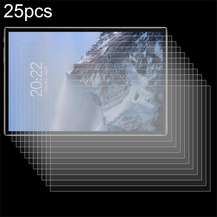 25pcs 9H 0.3mm Explosion-proof Tempered Glass Film, For PRITOM M10 10.1, For PRITOM Tab 16 12, For PRITOM Tab M7/Tab 7 Pro/Ainmel Kids 707, For PRITOM L10 10.1, For PRITOM Tab 11 10.1 inch
