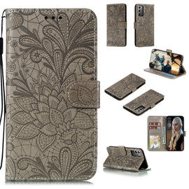 Lace Flower Horizontal Flip Leather Case with Holder & Card Slots & Wallet & Photo Frame