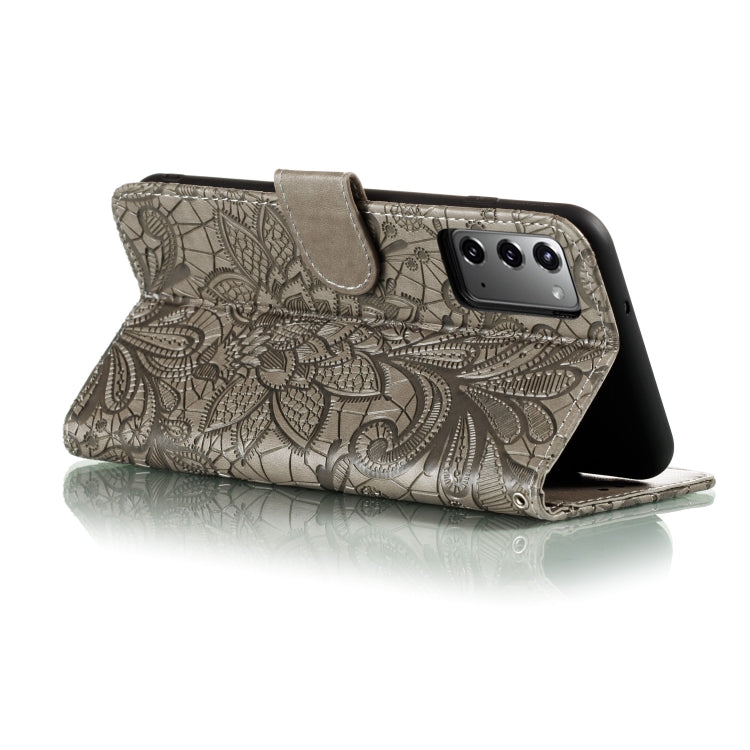 Lace Flower Horizontal Flip Leather Case with Holder & Card Slots & Wallet & Photo Frame