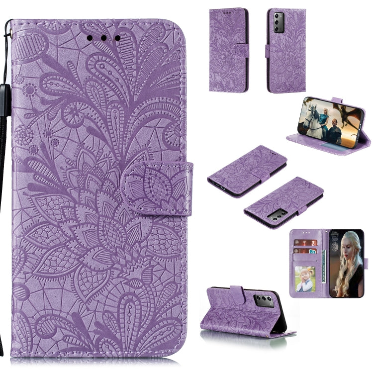 Lace Flower Horizontal Flip Leather Case with Holder & Card Slots & Wallet & Photo Frame
