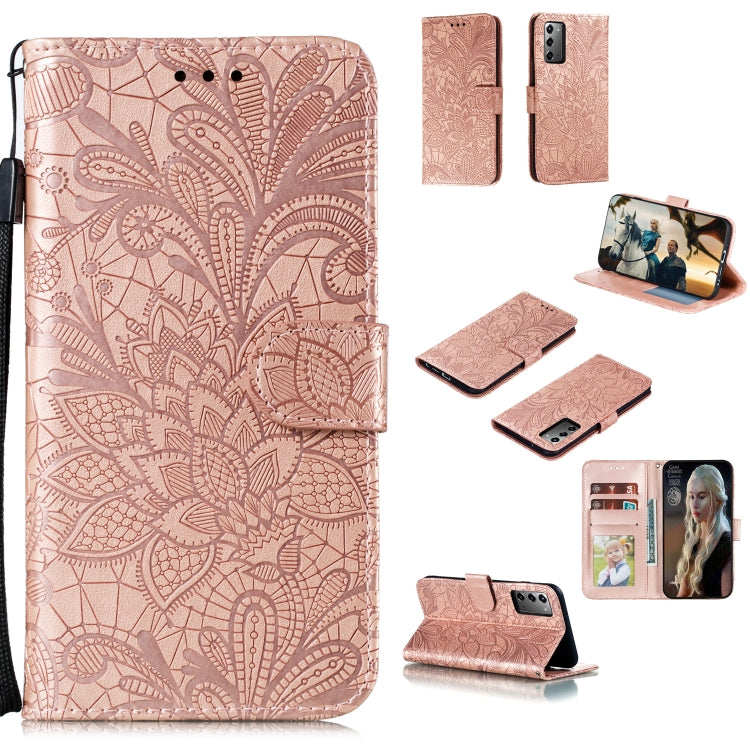 Lace Flower Horizontal Flip Leather Case with Holder & Card Slots & Wallet & Photo Frame