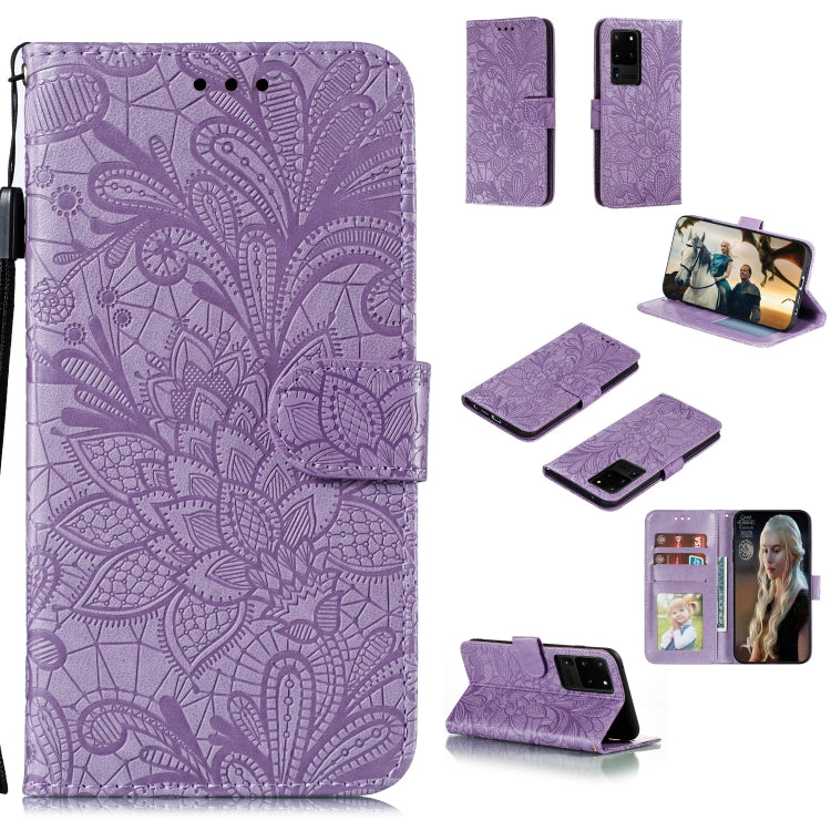 Lace Flower Horizontal Flip Leather Case with Holder & Card Slots & Wallet & Photo Frame