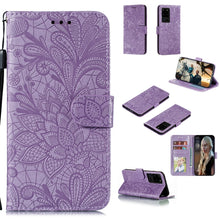 Load image into Gallery viewer, Lace Flower Horizontal Flip Leather Case with Holder &amp; Card Slots &amp; Wallet &amp; Photo Frame