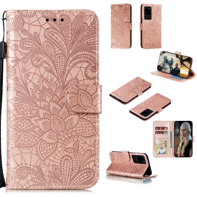 Lace Flower Horizontal Flip Leather Case with Holder & Card Slots & Wallet & Photo Frame