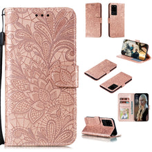 Load image into Gallery viewer, Lace Flower Horizontal Flip Leather Case with Holder &amp; Card Slots &amp; Wallet &amp; Photo Frame