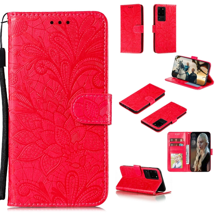 Lace Flower Horizontal Flip Leather Case with Holder & Card Slots & Wallet & Photo Frame