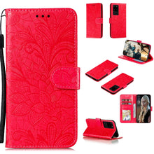Load image into Gallery viewer, Lace Flower Horizontal Flip Leather Case with Holder &amp; Card Slots &amp; Wallet &amp; Photo Frame