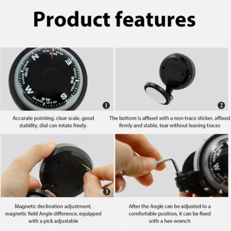 Nisa LC500 Car Compass Ball Car Decoration