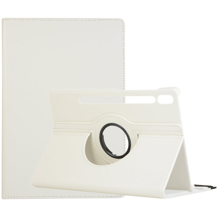 Litchi Texture Horizontal Flip 360 Degrees Rotation Leather Case with Holder, For Samsung Galaxy Tab S7 T870 (2020)
