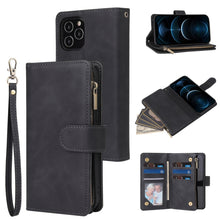 Load image into Gallery viewer, Multifunctional Retro Frosted Horizontal Flip Leather Case with Card Slot &amp; Holder &amp; Zipper Wallet &amp; Photo Frame &amp; Lanyard